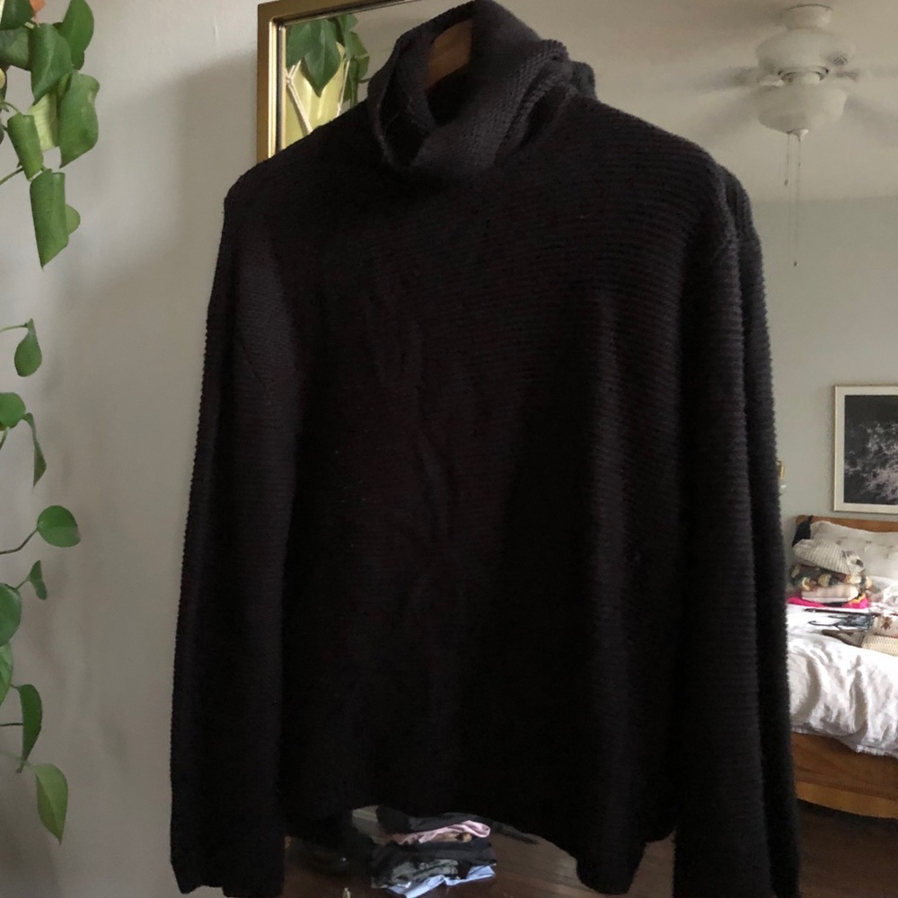 Black Turtleneck Sweater